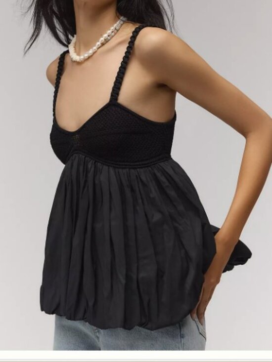 By Anthropologie Knit Bubble/Swing Tank Top Size S - Picture 1 of 4